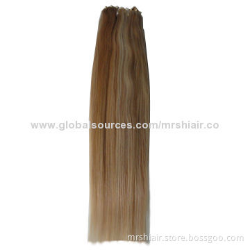 20-inch Piano Color 27#/613# Straight Ez Weft Hair Extensions
